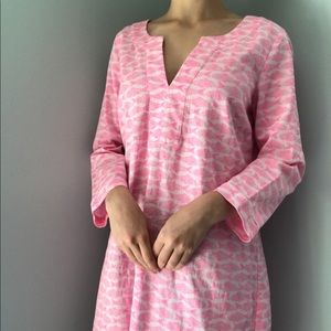 Vineyard Vines Pink Fish Tunic Top M